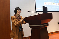 Prof. Fanny Cheung, Pro-Vice-Chancellor of CUHK, delivers a speech at the Forum